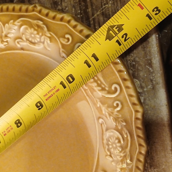 Vintage Canonsburg Pottery Regency Gokd Oval Platter 1960s - Picture 3 of 3